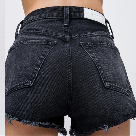 RE/DONE black high waisted shorts, size 25, worn once - Picture 3 of 6